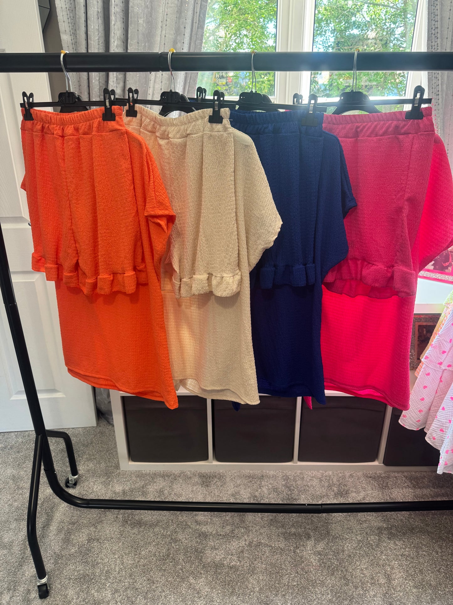 Knotted shorts set