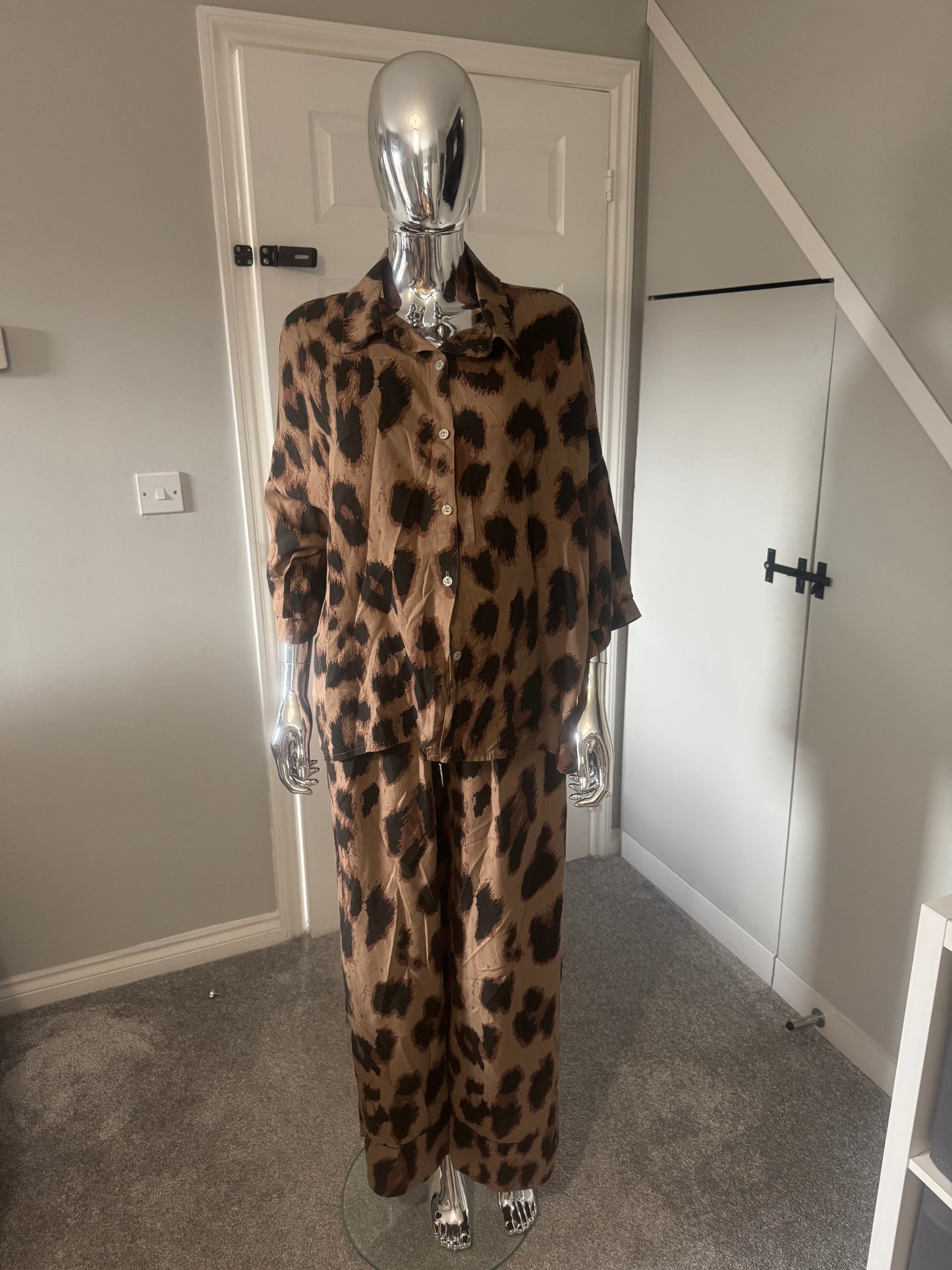 Leopard print 2 piece set