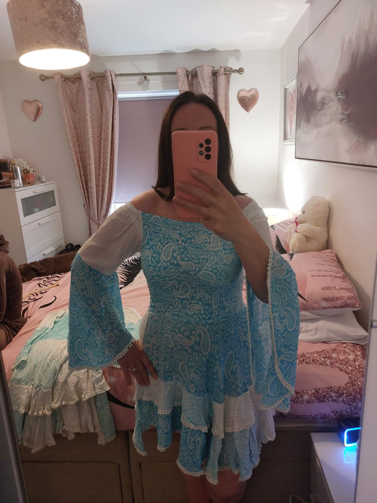 Turquoise Cowgirl Midi Dress