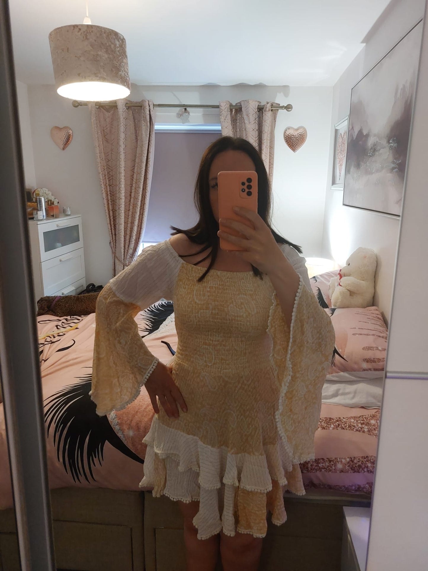 Beige Cowgirl Midi Dress