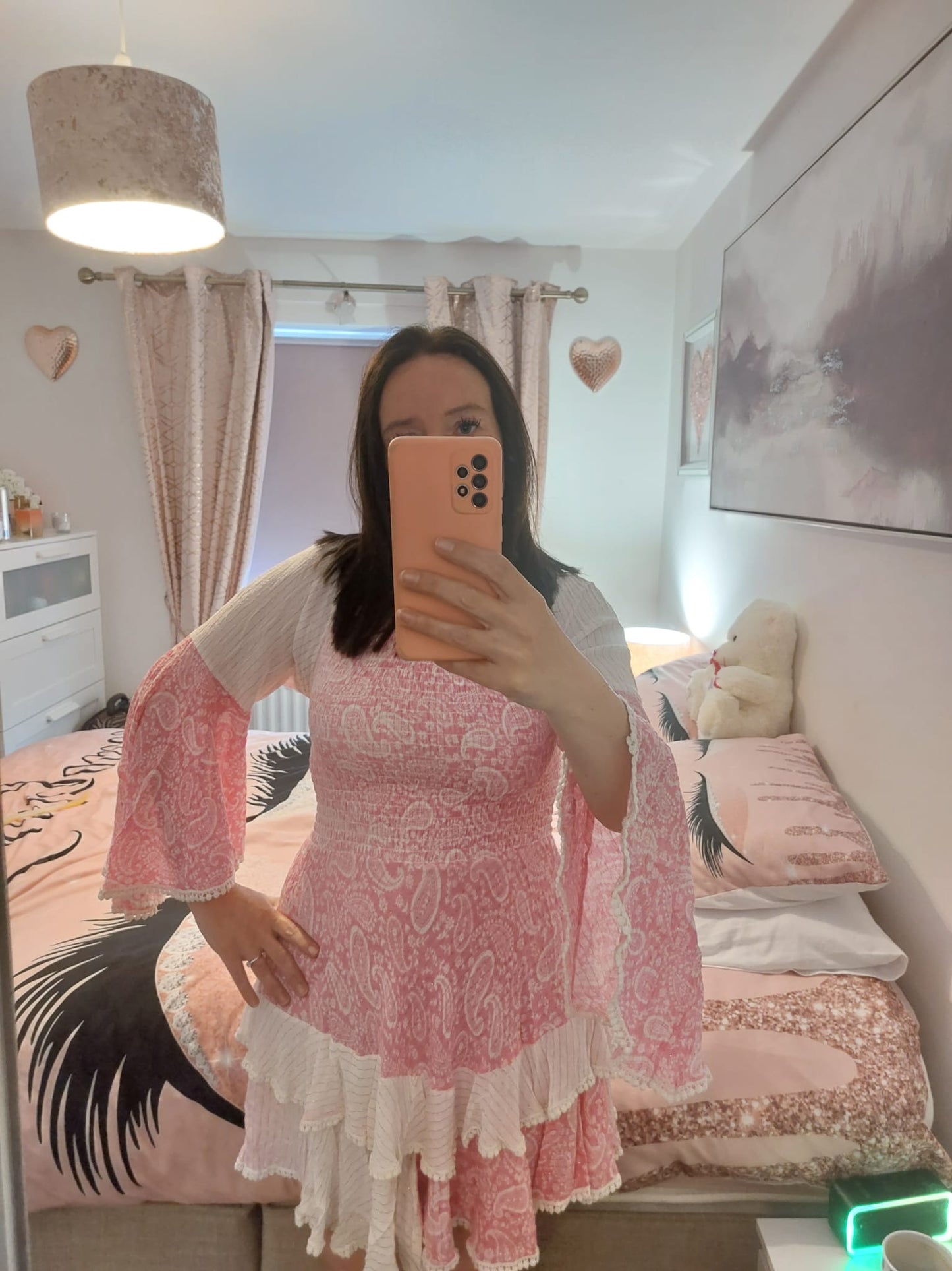 Pink Cowgirl Midi Dress