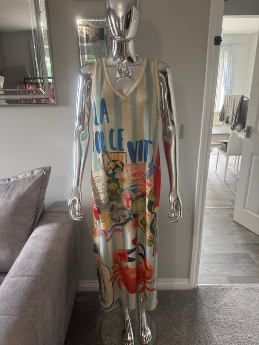 La dolce vita lurex dress