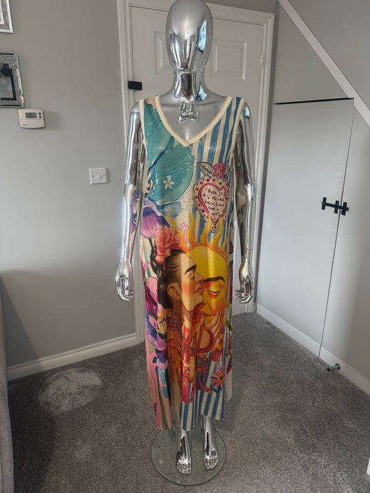 Frieda sun lurex dress